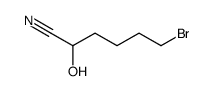 6-bromo-2-hydroxyhexanenitrile Structure