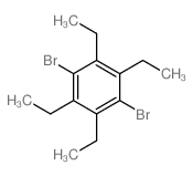 1,4-dibromo-2,3,5,6-tetraethyl-benzene structure