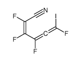 2,3,4,6-tetrafluoro-6-iodohexa-2,4,5-trienenitrile结构式