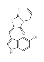 4-Thiazolidinone,5-[(5-bromo-1H-indol-3-yl)methylene]-3-(2-propen-1-yl)-2-thioxo- picture