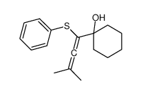 1-(3-methyl-1-phenylsulfanylbuta-1,2-dienyl)cyclohexan-1-ol Structure