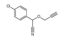 (4-chloro-phenyl)-prop-2-ynyloxy-acetonitrile结构式