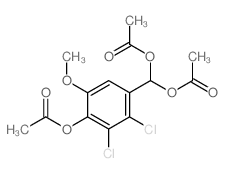 [acetyloxy-(4-acetyloxy-2,3-dichloro-5-methoxy-phenyl)methyl] acetate结构式