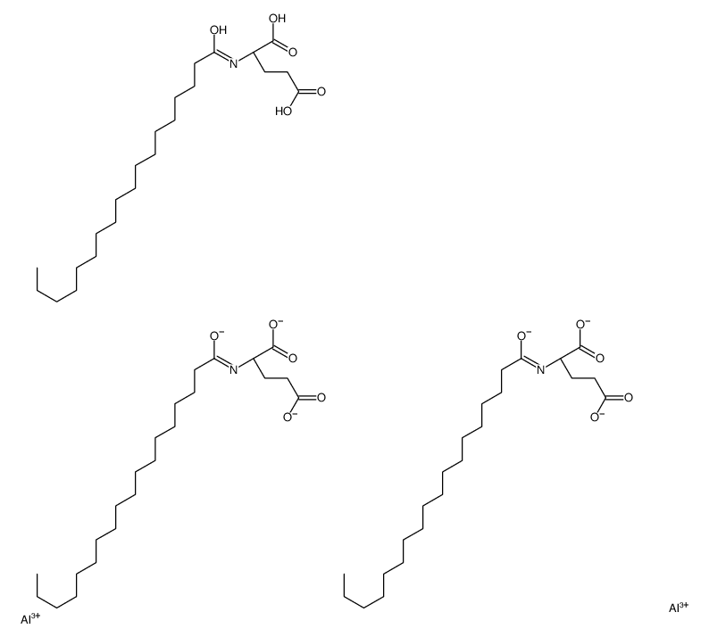 tris[N-stearoyl-L-glutamato(2-)]dialuminium Structure