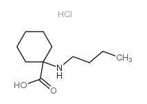 1-butylamino-cyclohexanecarboxylic acid hydrochloride Structure