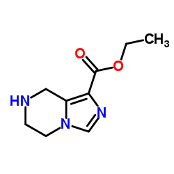 5,6,7,8-四氢-咪唑并[1,5-a]吡嗪-1-羧酸乙酯结构式