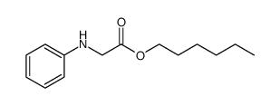 Glycine, N-phenyl-, hexyl ester Structure