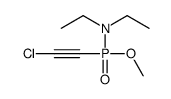 N-[2-chloroethynyl(methoxy)phosphoryl]-N-ethylethanamine Structure