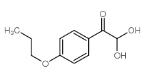 4-N-丙氧基苯基乙二醛水合物结构式