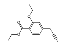 ethyl 4-cyanomethyl-2-ethoxy-benzoate Structure
