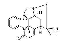 21-hydroxy-12,13,22,23-tetradehydro-21,22-dihydro-12,23-seco-24-nor-strychnidin-10-one结构式