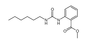 2-(3-Hexyl-ureido)-benzoic acid methyl ester Structure