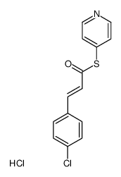 (E)-3-(4-Chloro-phenyl)-thioacrylic acid S-pyridin-4-yl ester; hydrochloride Structure