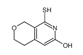 8-mercapto-3,4-dihydro-1H-pyrano[3,4-c]pyridin-6-ol结构式