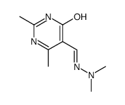 2,4-dimethyl-6-oxo-1,6-dihydro-pyrimidine-5-carbaldehyde dimethylhydrazone结构式