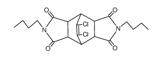 2,6-dibutyl-9,10-dichloro-hexahydro-4,8-etheno-pyrrolo[3,4-f]isoindole-1,3,5,7-tetraone Structure