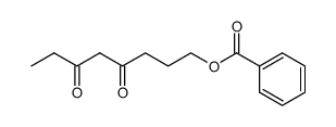 Benzoic acid 4,6-dioxo-octyl ester Structure