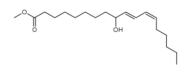(9S,10E,12Z)-9-Hydroxyoctadeca-10,12-dienoic acid methyl ester结构式