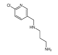 1-<(6-chloro-3-pyridinyl)methyl>-1,3-diaminopropane结构式