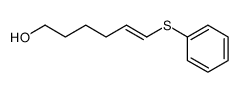 6-phenylsulfanylhex-5-en-1-ol结构式