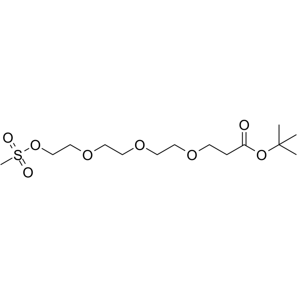 MS-PEG4-t-butyl ester Structure