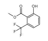 2-hydroxy-6-trifluoromethylbenzoic acid methyl ester结构式