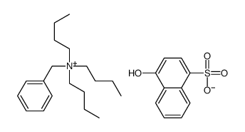 tributylbenzylammonium 4-hydroxynaphthalene-1-sulfonate structure
