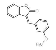 2(3H)-Benzofuranone,3-[(3-methoxyphenyl)methylene]- Structure