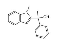 1-(1-methyl-2-indolyl)-1-phenylethanol Structure