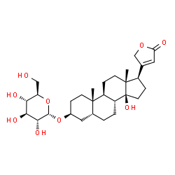 3β-[(α-D-Glucopyranosyl)oxy]-14-hydroxy-5β-card-20(22)-enolide Structure