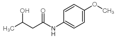 3-hydroxy-n-(4-methoxyphenyl)butanamide结构式