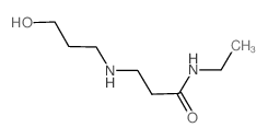 N-Ethyl-3-[(3-hydroxypropyl)amino]propanamide结构式