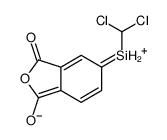 dichloromethyl-(1,3-dioxo-2-benzofuran-5-yl)silicon Structure