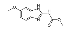 (5-methoxy-1(3)H-benzoimidazol-2-yl)-carbamic acid methyl ester结构式