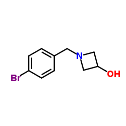 1-(4-Bromobenzyl)-3-azetidinol structure