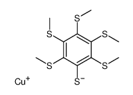 cuprous pentakis(methylthio)thiophenolate Structure