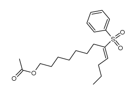 Phenylsulfonyl-8 dodecene-8E ol-1 acetate Structure