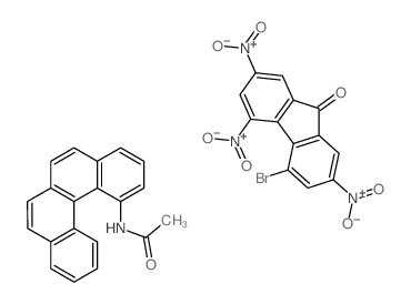 N-benzo[c]phenanthren-1-ylacetamide,4-bromo-2,5,7-trinitrofluoren-9-one结构式