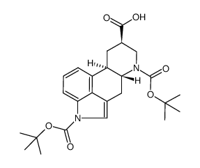 1,6-di-(tert-butoxycarbonyl)-ergoline-8β-carboxylic acid Structure