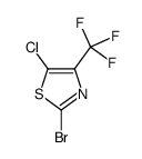 2-Bromo-5-chloro-4-(trifluoromethyl)-1,3-thiazole结构式