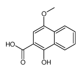 1-hydroxy-4-methoxynaphthalene-2-carboxylic acid结构式