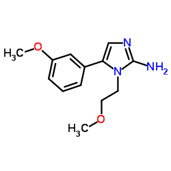 1-(2-Methoxyethyl)-5-(3-methoxyphenyl)-1H-imidazol-2-amine结构式