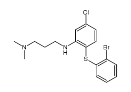 N'-[2-(2-bromo-phenylsulfanyl)-5-chloro-phenyl]-N,N-dimethyl-propanediyldiamine Structure