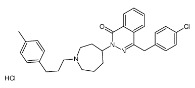 4-[(4-chlorophenyl)methyl]-2-[1-[3-(4-methylphenyl)propyl]azepan-4-yl]phthalazin-1-one,hydrochloride结构式