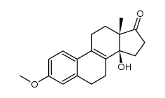 (+/-)-14β-hydroxy-3-methoxyestra-1,3,5(10),8(9)-tetraene-17-one Structure