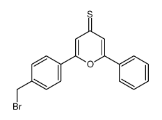 2-[4-(bromomethyl)phenyl]-6-phenylpyran-4-thione Structure