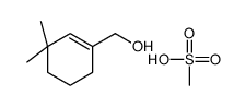 (3,3-dimethylcyclohexen-1-yl)methanol,methanesulfonic acid结构式