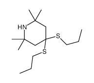 2,2,6,6-tetramethyl-4,4-bis(propylsulfanyl)piperidine Structure