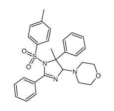 4-[5-Methyl-2,5-diphenyl-1-(toluene-4-sulfonyl)-4,5-dihydro-1H-imidazol-4-yl]-morpholine Structure