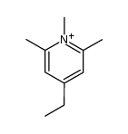 4-ethyl-1,2,6-trimethyl-pyridinium结构式